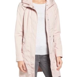 Cole Haan Back Bow Packable Hooded Raincoat